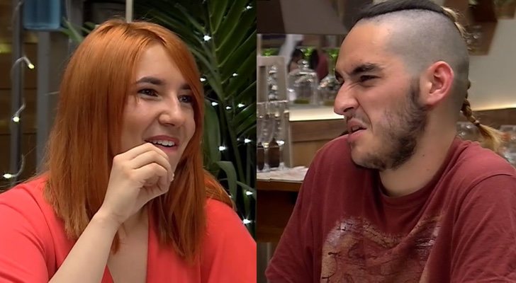 Claudia y Héctor en 'First Dates'