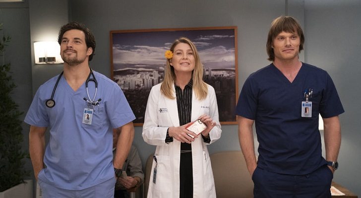 DeLuca, Meredith y Ling en 'Anatomía de Grey'
