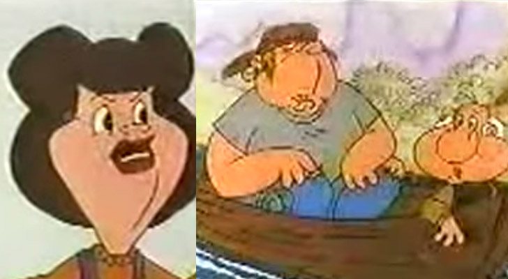 A la izquierda, Lois en 'The Larry Shorts', a la derecha, Milt y Steve, equivalentes a Chris y Brian de 'Padre de familia'.