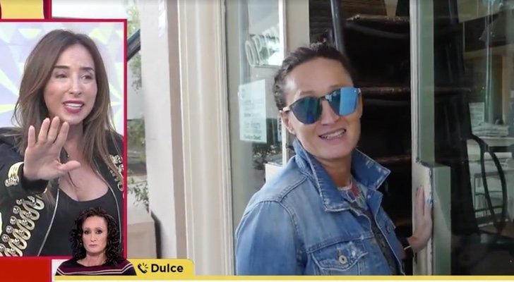 Maria Patiño llamando en directo a Dulce en &#39;Socialité&#39;