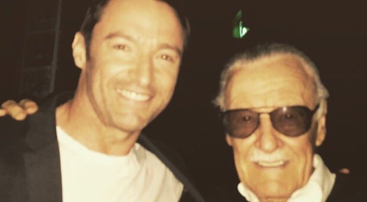 Hugh Jackman junto a Stan Lee