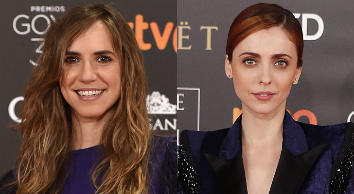 Aina Clotet y Leticia Dolera en la alfombra roja de los Premios Goya