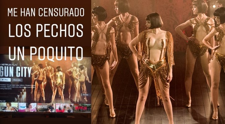 Stories de Instagram de Adriana Torrebejano y la imagen original de "La sombra de la ley"