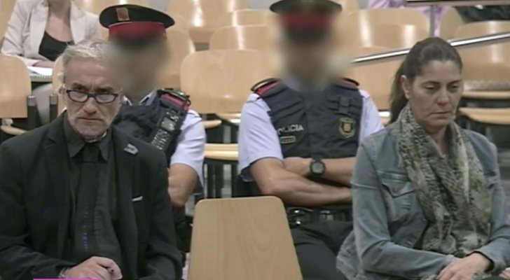 Los padres de Nadia durante uno de los juicios