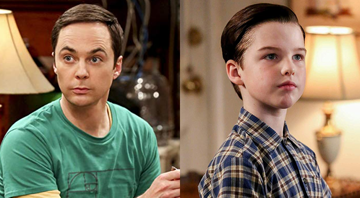 Sheldon Cooper interpretado por Jim Parsons en 'The Big Bang Theory' e Iain Armitage en 'El joven Sheldon'