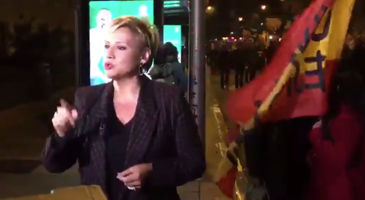 Glòria Serra, insultada por los fascistas