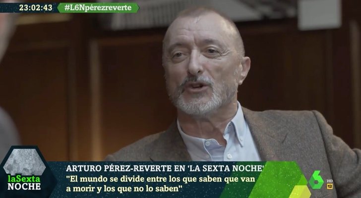 Arturo Pérez-Reverte en su entrevista a 'laSexta Noche'