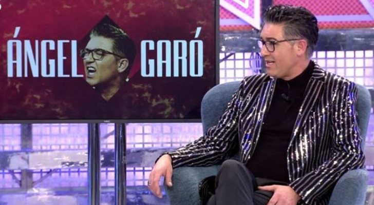 Ángel Garó en el plató de 'Sábado Deluxe'