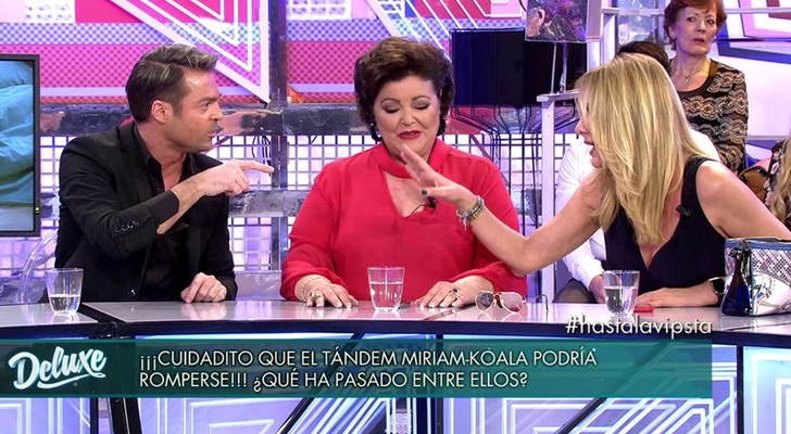 Hugo Castejón y Belén Rodríguez discutiendo en 'Sábado deluxe'