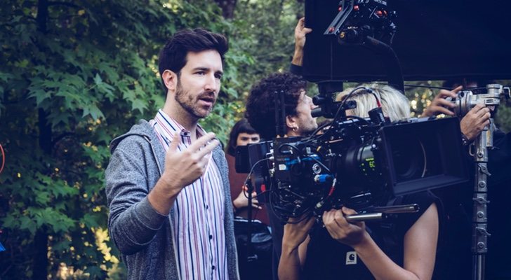 David Velduque en el rodaje de "Animal"