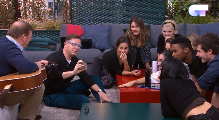 Los Morancos junto a los concursantes de 'OT 2018'