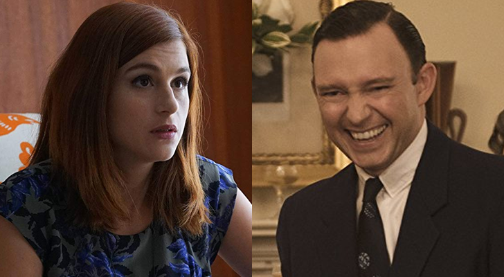 Aya Cash y Nate Corddry