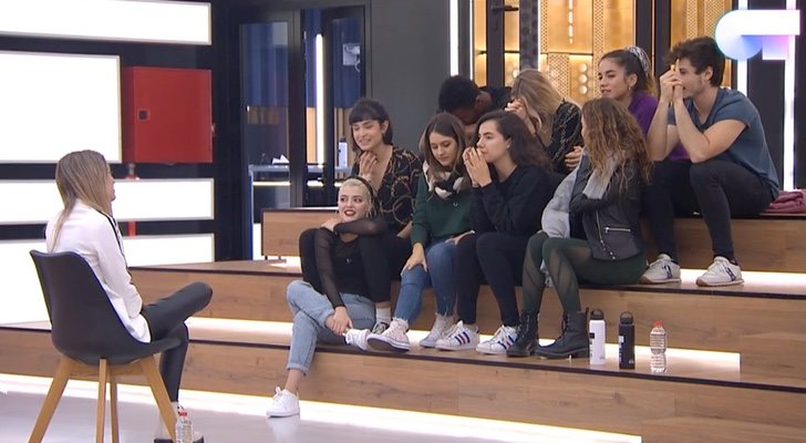 Nerea Rodríguez en su visita a &#39;OT 2018&#39;