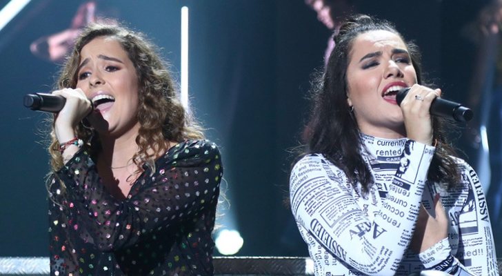 Marilia en su actuación con Marta