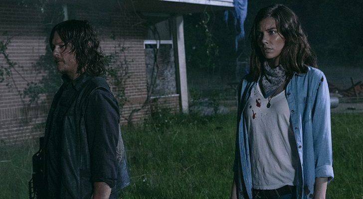 Maggie junto a Daryl en 'The Walking Dead'