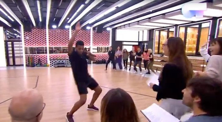 Famous, durante el primer pase de micros de la Gala 10 de 'OT 2018'