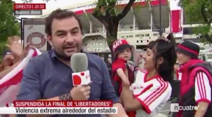 El corresponsal Ángel Sastre en la conexión con 'Noticias Cuatro'