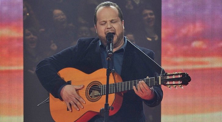 David Barrull durante una actuación