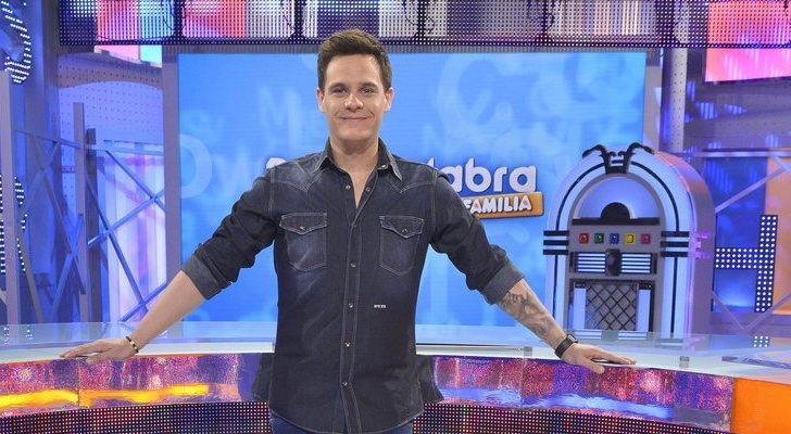 Christian Gálvez en el plató de 'Pasapalabra en familia'