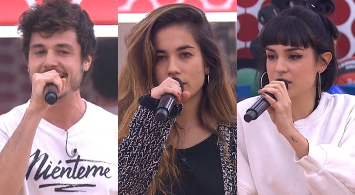 Miki, Julia y Natalia en el primer pase de micros de la Gala 11 'OT 2018'