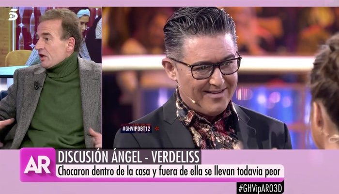 Ángel Garó protagonizó un tenso enfrentamiento con Verdeliss en 'GH VIP: El debate'