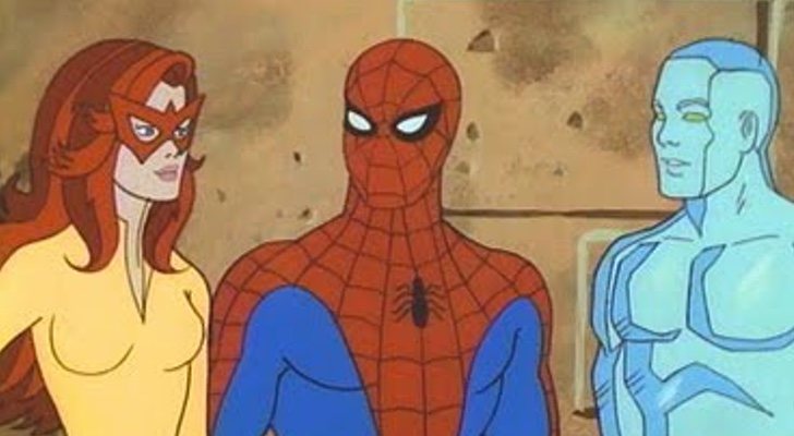 Spider-man acompañado de Hombre de Hielo y Estrella de Fuego en 'Spider-man and His Amazing Friends'