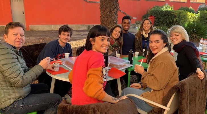 Los concursantes de 'OT 2018' desayunando junto a Tinet Rubira