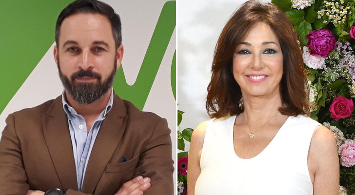 El líder de Vox, Santiago Abascal, y la presentadora de 'El programa de Ana Rosa', Ana Rosa Quintana