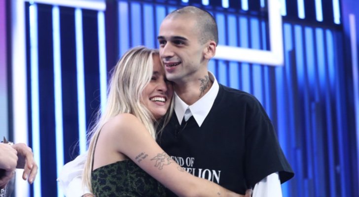 María junto a su novio Pablo durante la Gala 10 de 'OT 2018'