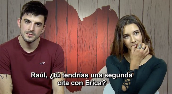 Erica y Raúl en 'First Dates'