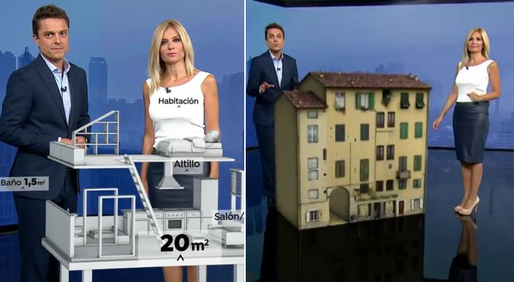 Recreación virtual de un edificio en Antena 3