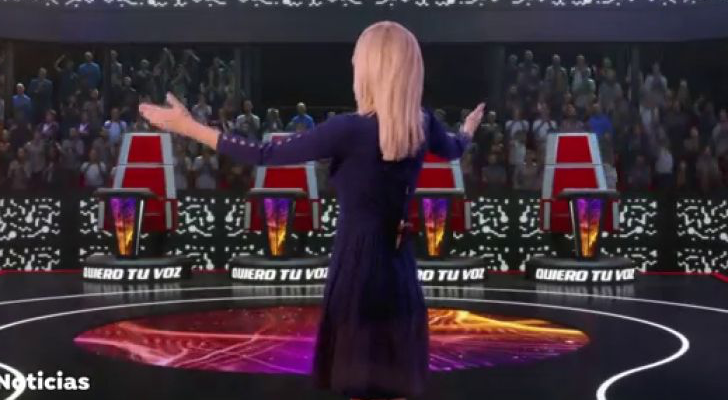 Plató virtual de 'La Voz' en Antena 3