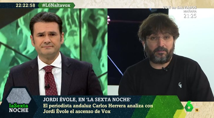 Iñaki López y Jordi Évole, presentador de &#39;Salvados&#39;, en &#39;laSexta noche&#39;