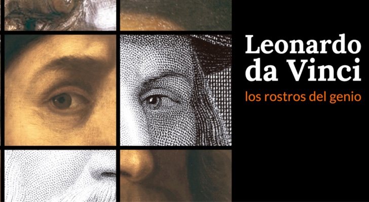 Póster de la exposición sobre Leonardo Da Vinci comisariada por Christian Gálvez
