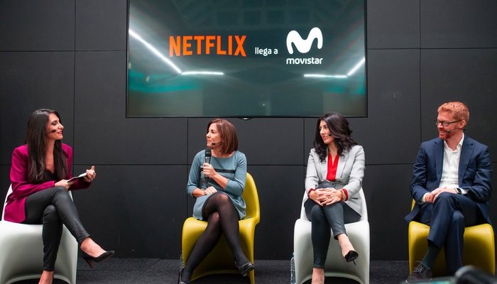 Presentación de la fusión entre Movistar y Netflix en Madrid