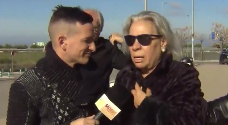 Carmen Gahona, tras el funeral de Chiquetete