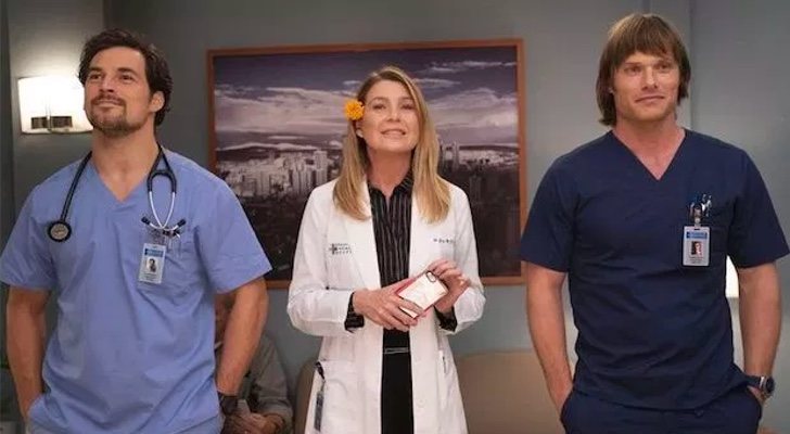 DeLuca, Meredith y Link en 'Anatomía de Grey'