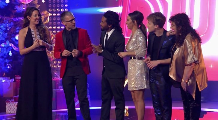 Presentadores y jueces de 'Family duo' en el especial de Nochebuena