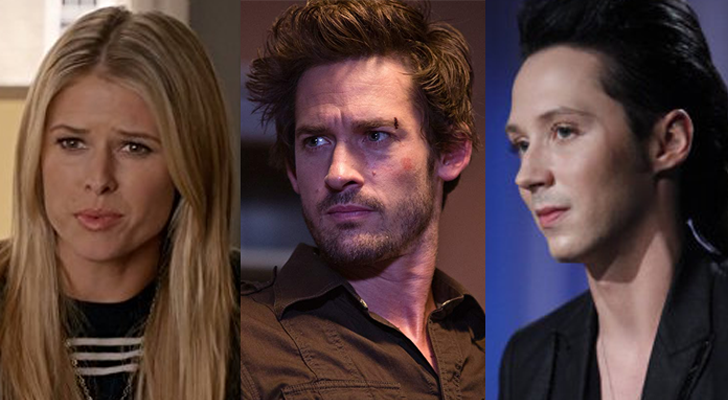 Sarah Wright Olsen, Will Kemp y Johnny Weir