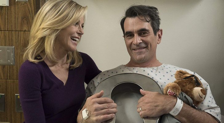 Julie Bowen y Ty Burrell en 'Modern Family'