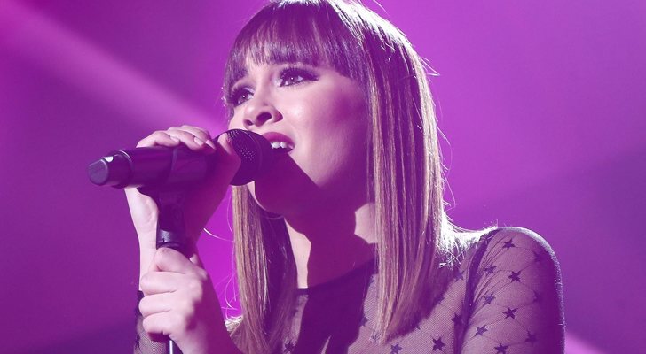 Aitana en la Gala de Navidad de 'OT 2018'