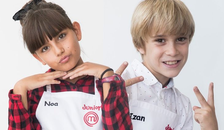 Noa (izq) e Izan (der), concursantes de 'MasterChef Junior 6'