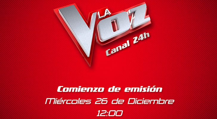 Imagen del canal 24 horas de &#39;La Voz&#39; previa al comienzo de su emisión