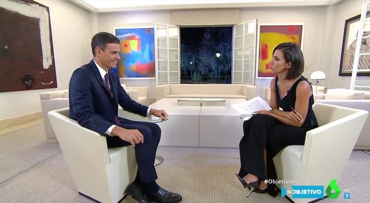 Ana Pastor entrevista a Pedro Sánchez en 'El Objetivo'