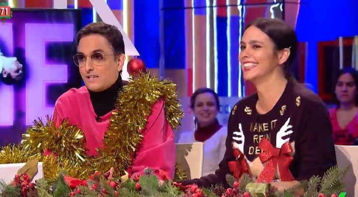 Cristina Pedroche junto a Josie en 'Zapeando'