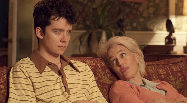 Asa Butterfield y Gillian Anderson, protagonistas de 'Sex Education'