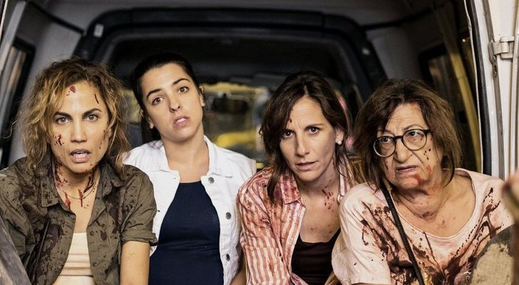Toni Acosta, Nuria Herrero, Malena Alterio y Mamen García en 'Señoras del (h)AMPA'