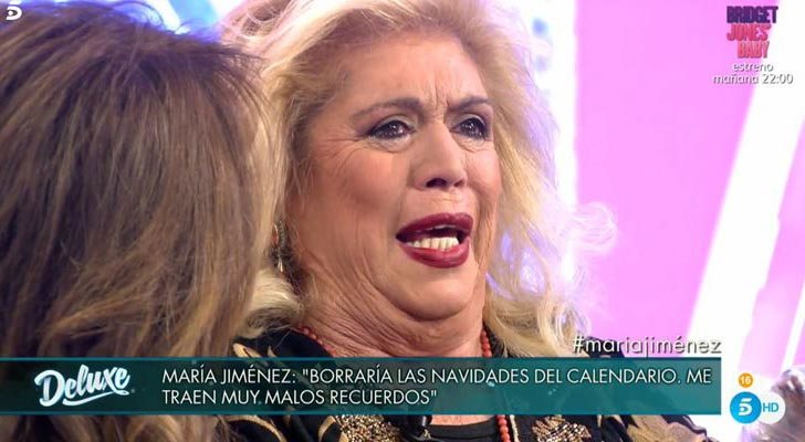 María Jiménez llora en 'Sábado Deluxe'