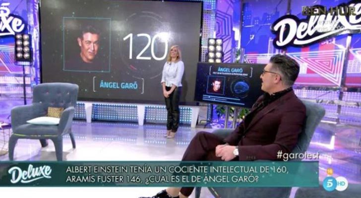 Ángel Garó obtiene el resultado de su test de inteligencia