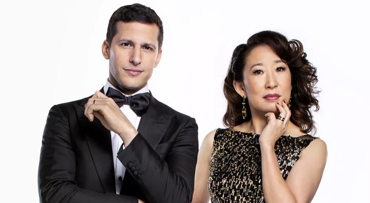 Andy Samberg y Sandra Oh, presentadores de los Globos de Oro 2019